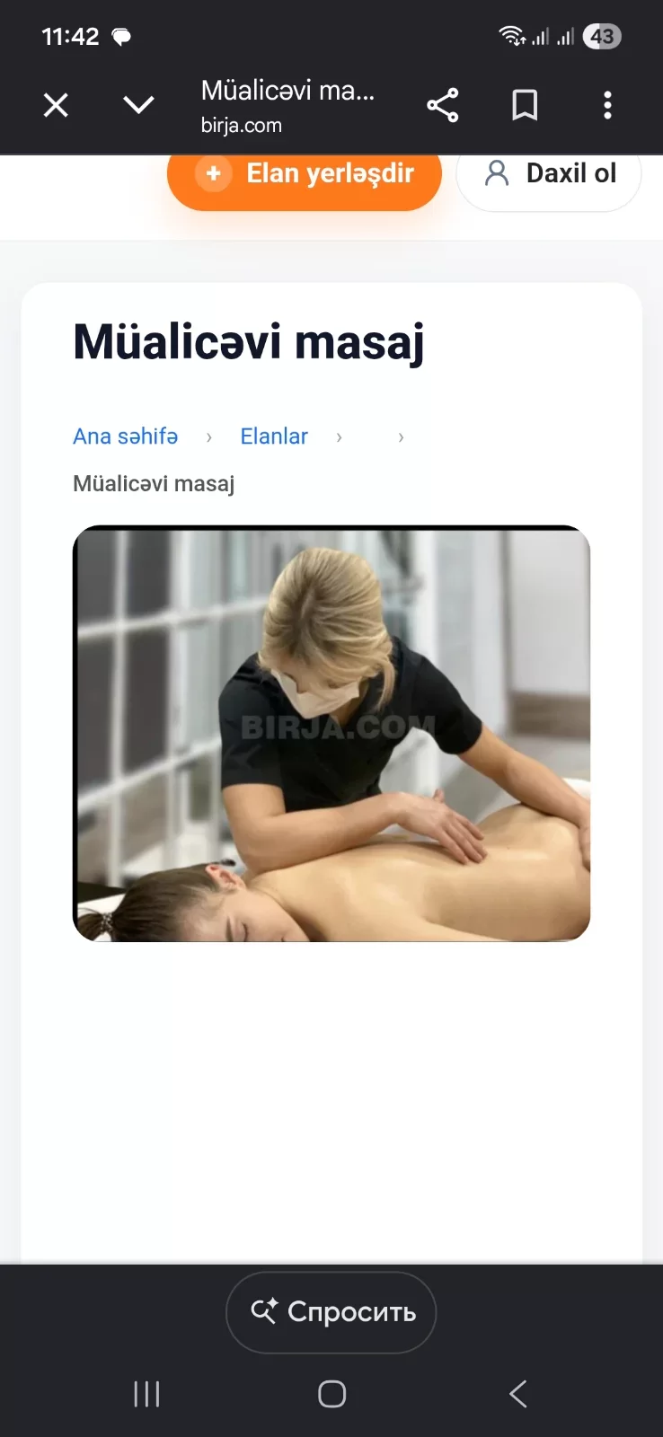 Müalicəvi masaj