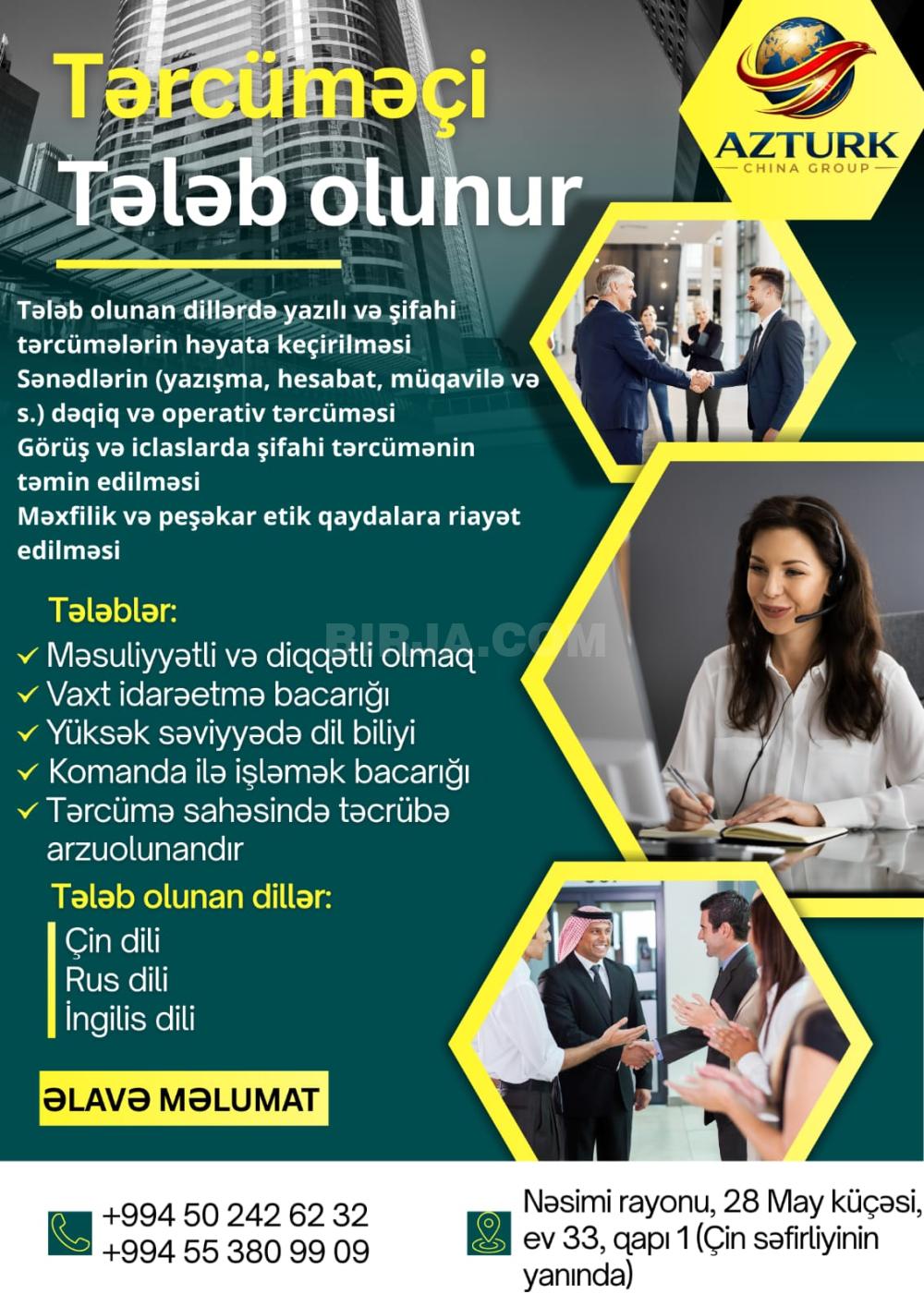 İş təklif edirəm