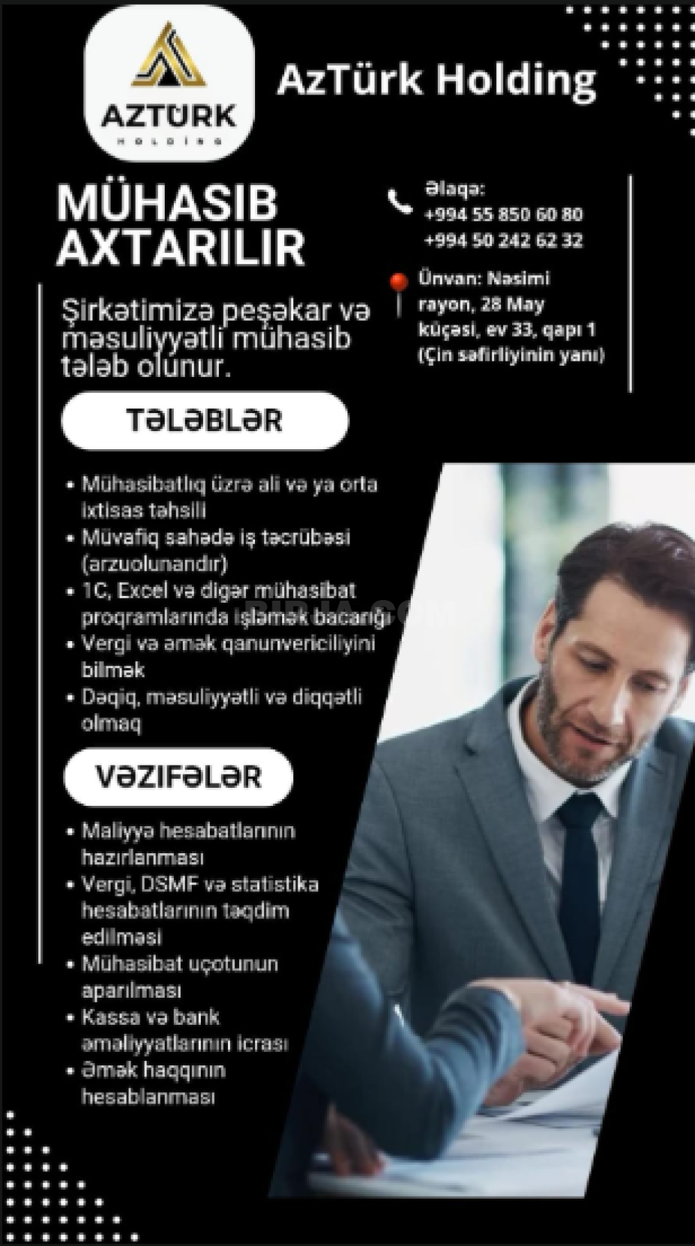 İş təklif edirəm