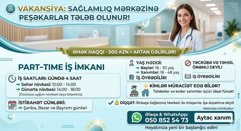 İş təklif edirəm