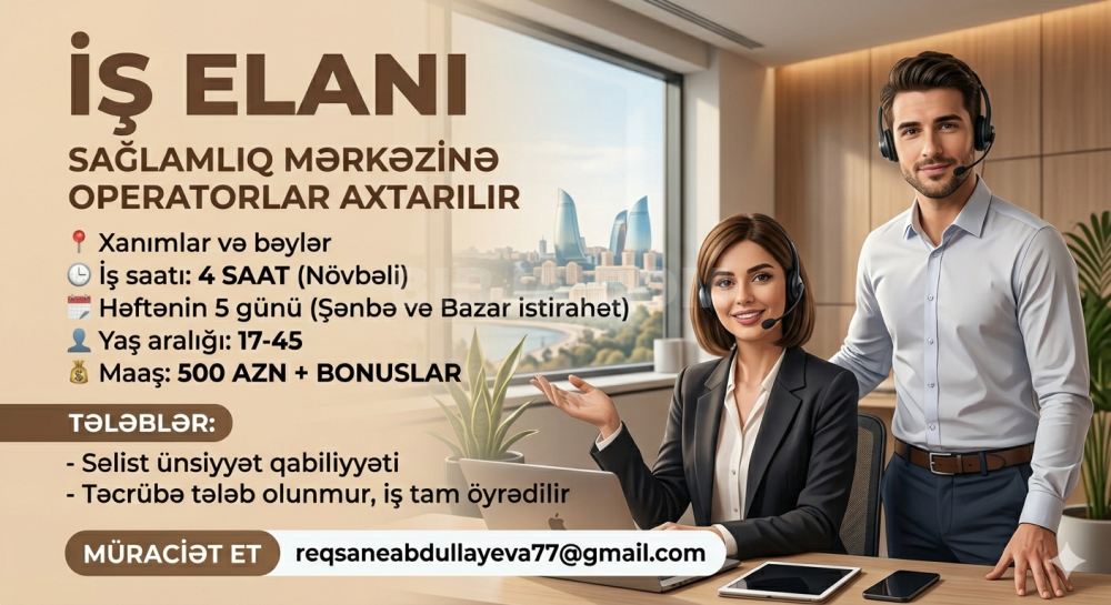 İş təklif edirəm