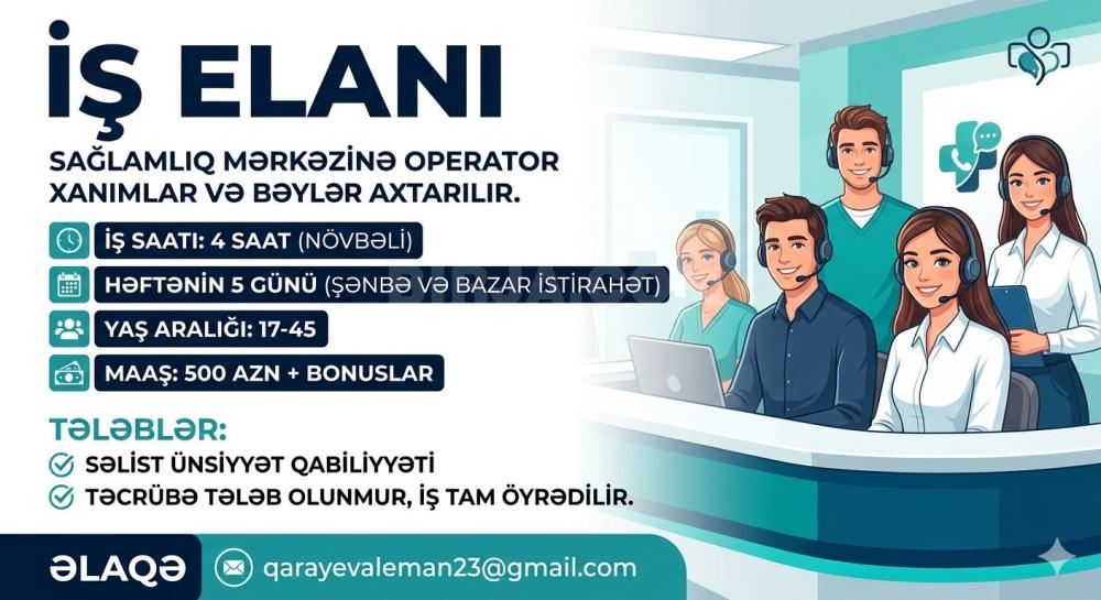 İş təklif edirəm