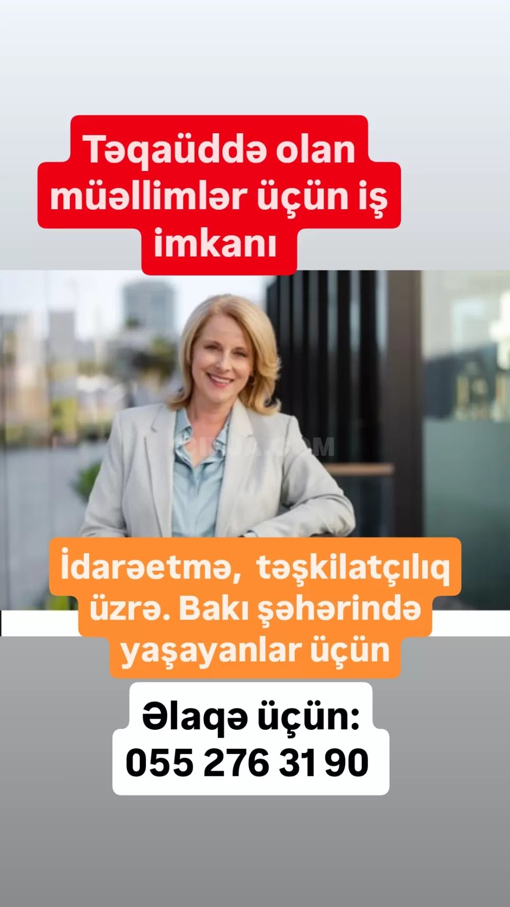 İş təklif edirəm