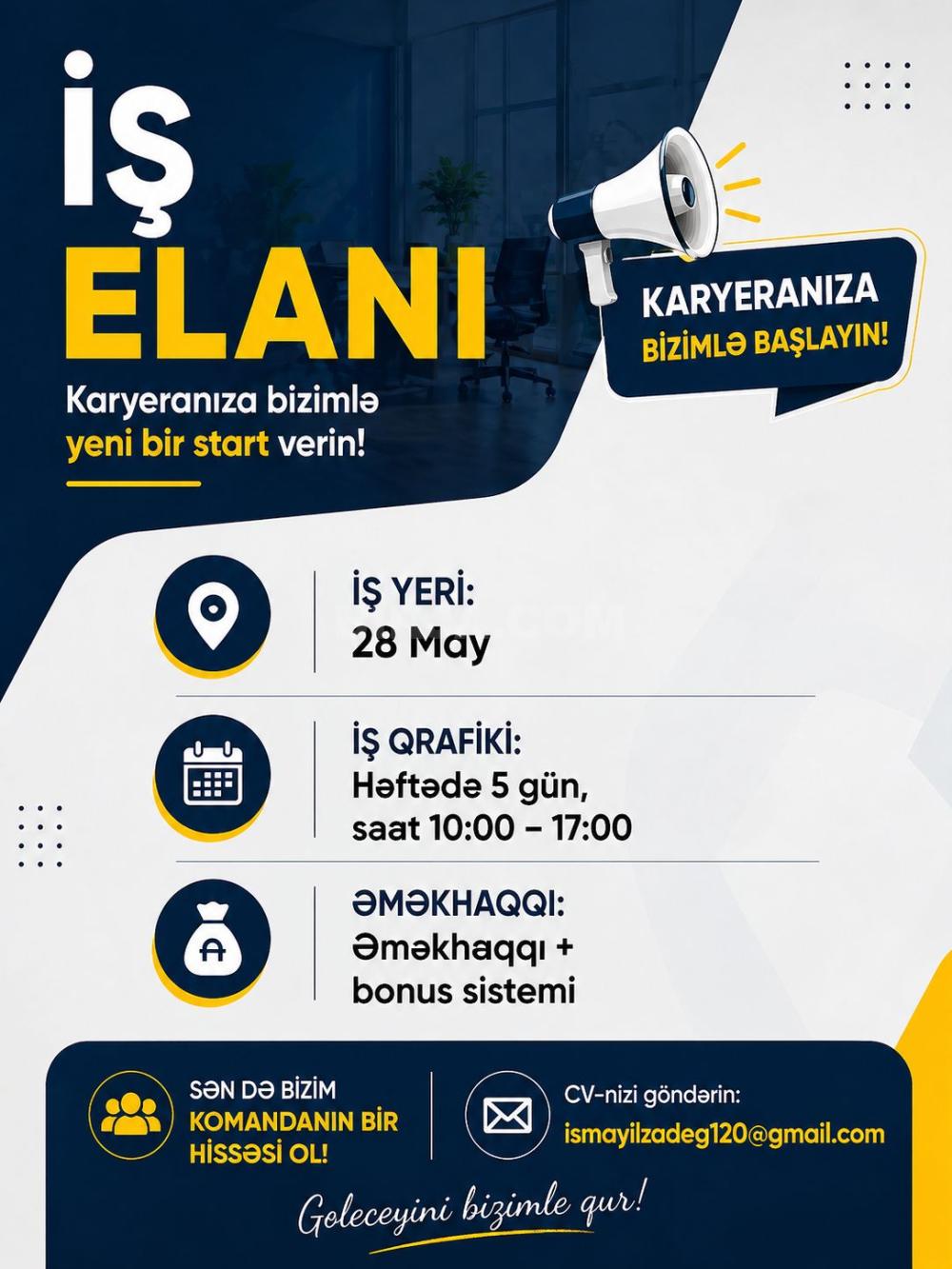 İş təklif edirəm