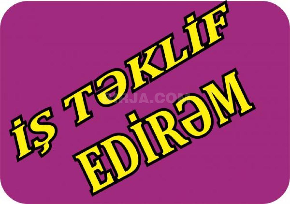 İş təklif edirəm