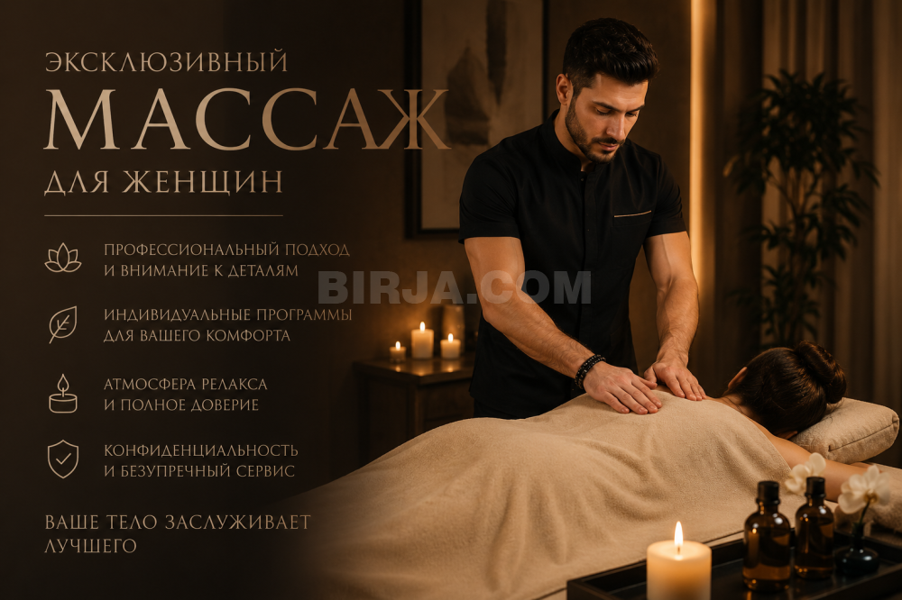 Эксклюзивный массаж для женщин премиум-класса с выездом