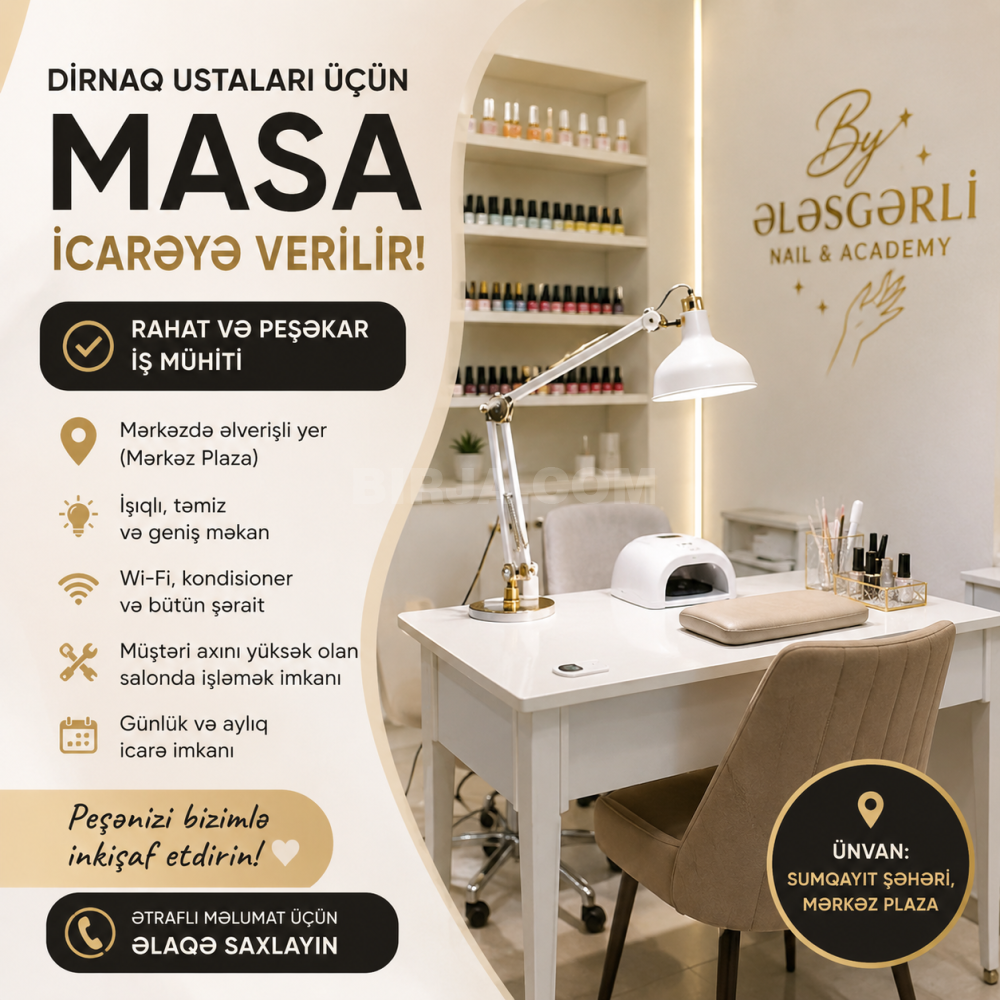 İcarəyə dırnaq masası verilir, Sumqayıt