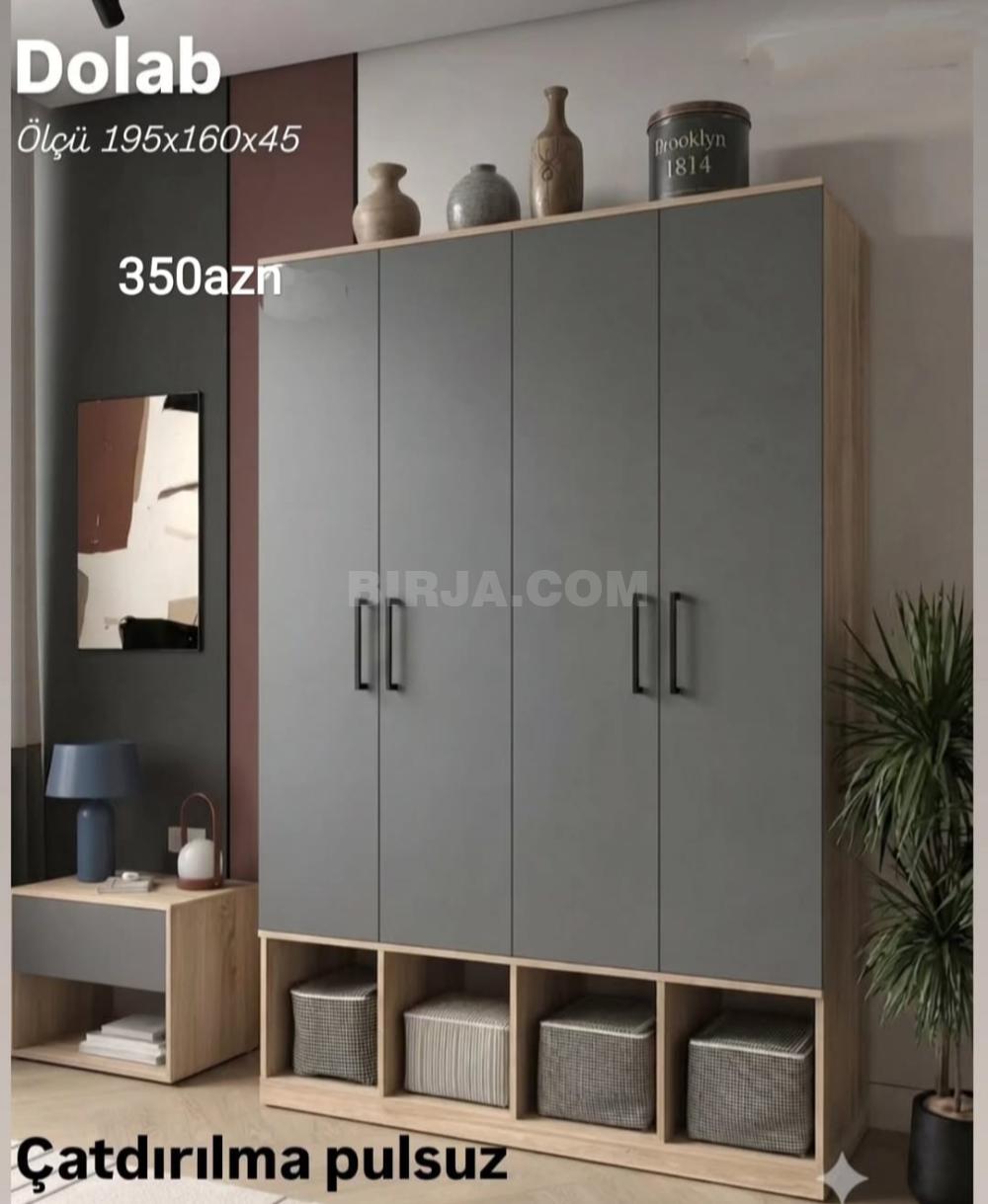 4 qapılı dolab satılır