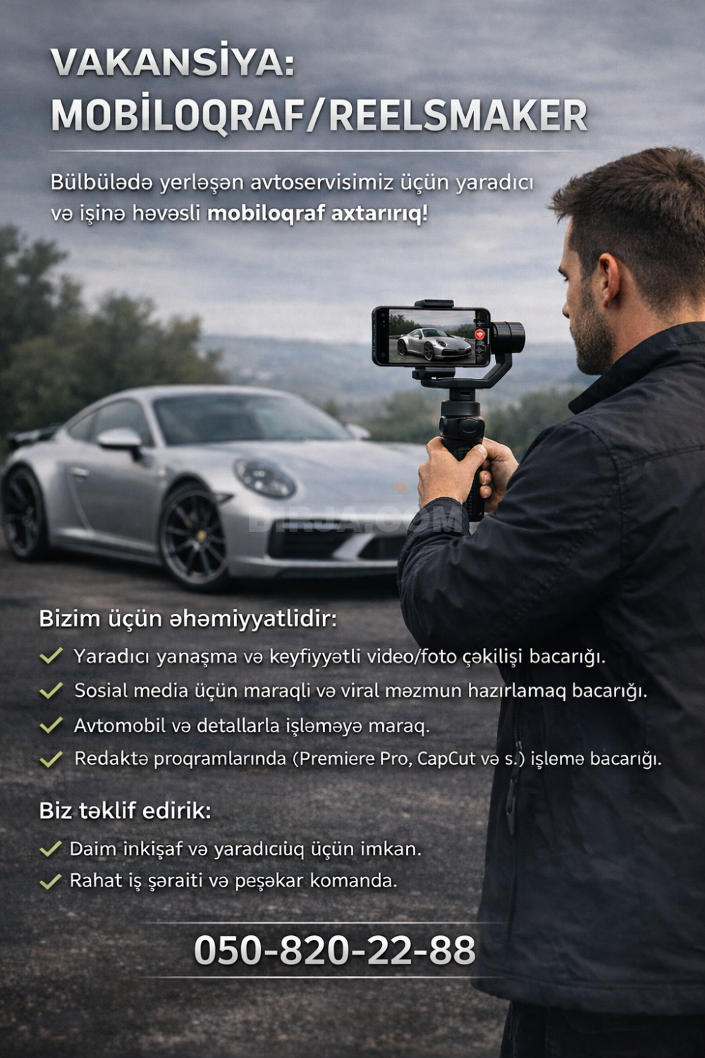 İş təklif edirəm