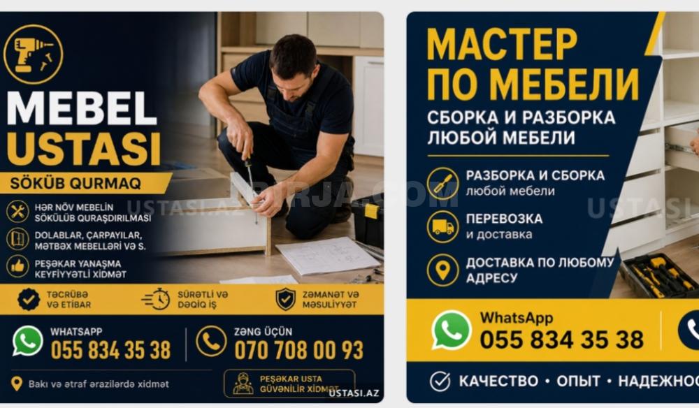 Mebel yığılması və təmiri