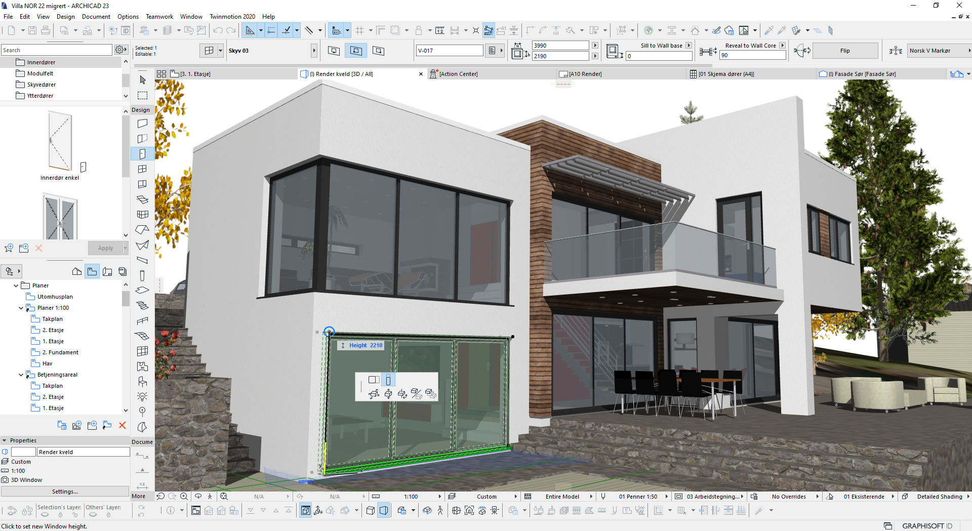 Проект дома в archicad