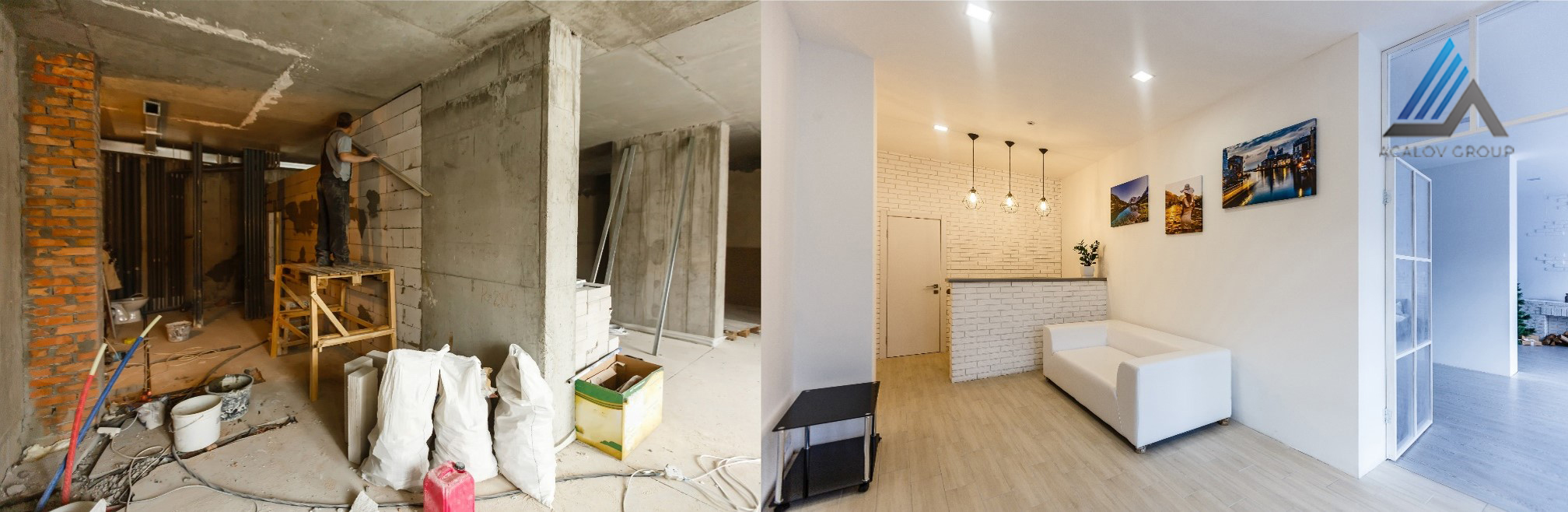 Apartment Renovation before after
